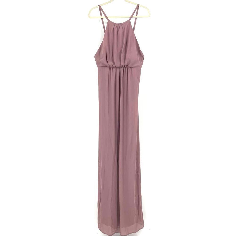 Show Me Your MuMu Amanda Maxi Dress Antique Rose Chiffon XXL NWT